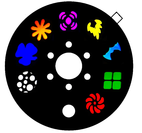 Pair - CFX Spin Glide 80w DMX Wizard LED Barrel Light with Gobos - SEE VID - Image 3 of 4