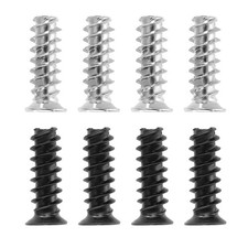 100Pcs 50pcs of Each Color Computer Case Fan Screws Kit for DIY, Silver,Black