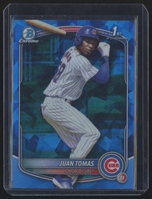 2025 Bowman Chrome Sapphire Juan Tomas Chicago Cubs #BCP-230