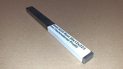 (38,39 EUR/m) Stahl S235 Rest 20x12x223 mm Flachmaterial Profil