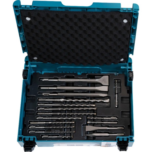 Makita SDS-PLUS Bohrer- / MeißEl-Set 17Tlg. JubiläUmsmodell Im Makpac - E-17790-image