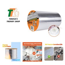 Butyl Tape Waterproof Sealant 8" x 33 ft - Ideal for RV Roof  Pipe Repairs