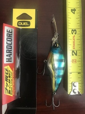 DUEL YO-ZURI HARDCORE BASS MID CRANK 60F CAST TROLLING FISHING LURE 2-3/8'' 3/8oz