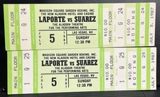 2 Vintage 1987 Boxing Full Tickets Edwin Rosario vs Nazario Aladdin Las Vegas