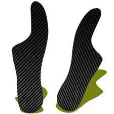 Carbon Fiber Insole 1 Pair Rigid Shoe Insert 8.46" 215mm, Fit Women's 5.5-6 