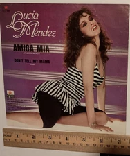 LUCIA MENDEZ amiga mia 45 record sleeve (only) 1983