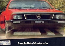 Catalogue Brochure Lancia Beta Montecarlo 1976 Français Italiano English Deutsch