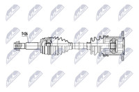 NTY Antriebswelle NPW-TY-269 FüR Toyota RAV 4 Hybrid 4WD AVA44 AVA44_ Lexus NX