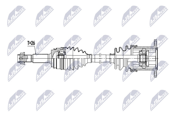 NTY Antriebswelle NPW-TY-269 FüR Toyota RAV 4 Hybrid 4WD AVA44 AVA44_ Lexus NX-image