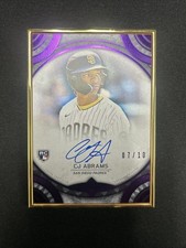 2022 Topps Transcendent CJ Abrams Rookie On Card Auto /10 Purple SSP