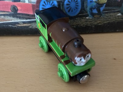 Authentic Learning Curve Wooden Thomas the Train Chocolate Covered Percy! VGUC!
