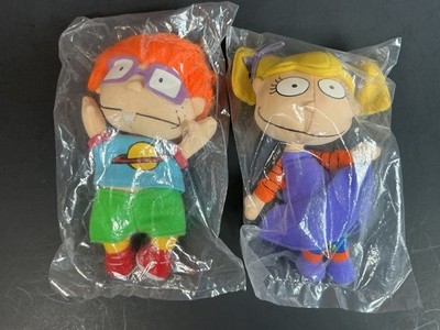 Pair 6  NEW Rugrats 1998 Chuckie Finster & Angelica Plush by Defunct Playworks