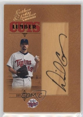 2005 Donruss Leather & Lumber Lumber Cuts /256 Dave Gassner #LC-158 Auto 0kz8