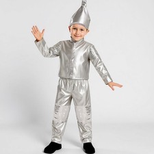 Tin Boy Costume Halloween Wizard Of Oz Unisex Kids Outfit Medium