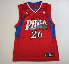 Vtg Philadelphia 76ers Kyle Korver Adidas Jersey Medium Red NBA 2006 Adult #26