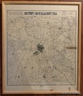 Scarce Large 1900 Sam Street's Map Of Dallas County Texas August Gast Litho Co — photo 1