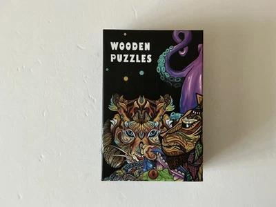 WOODEN PUZZLES. ‘Strawberry Rabbit House ’ , Small Shaped Wooden Jigsaw Puzzle - Image 1 of 4