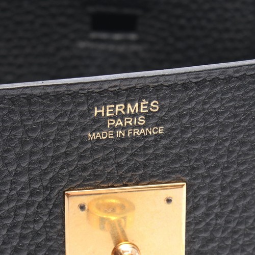 HERMES Birkin 30 Handtasche Togo Leder Schwarz Gebraucht Damen GHW D 2019 - Bild 4 von 9
