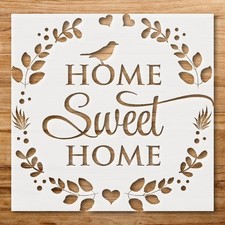 Home Sweet Home Custom Painting Stencil for Cozy Home Decor - StencilAir
