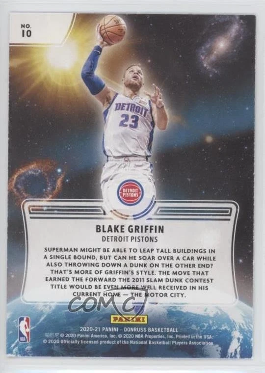 2020-21 Panini Donruss Zero Gravity Blake Griffin #10 - Image 2 of 2