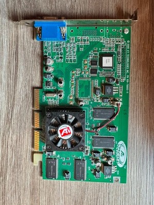Vintage ATI Radeon 32MB SDR AGP Graphics Card 109-76800-11 R6 SD32M - TESTED