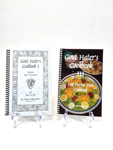Gout Hater's Cookbook I & III Jodi Schneiter Low Purine Diet Recipes 2 Books