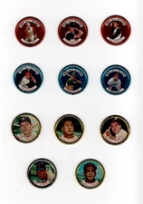 (11) 1964 Topps Baseball Coins (Assorted Players & Teams) Clemente, Kaline& More