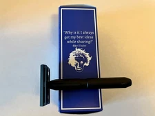 TRC Double Edge Black Aluminum Safety Razor, Level 2