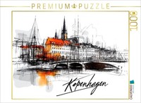 Calvendo Puzzle Copenhagen | 1000 Pieces, Finished Size 25.2 × 18.9 In (64 × 48
