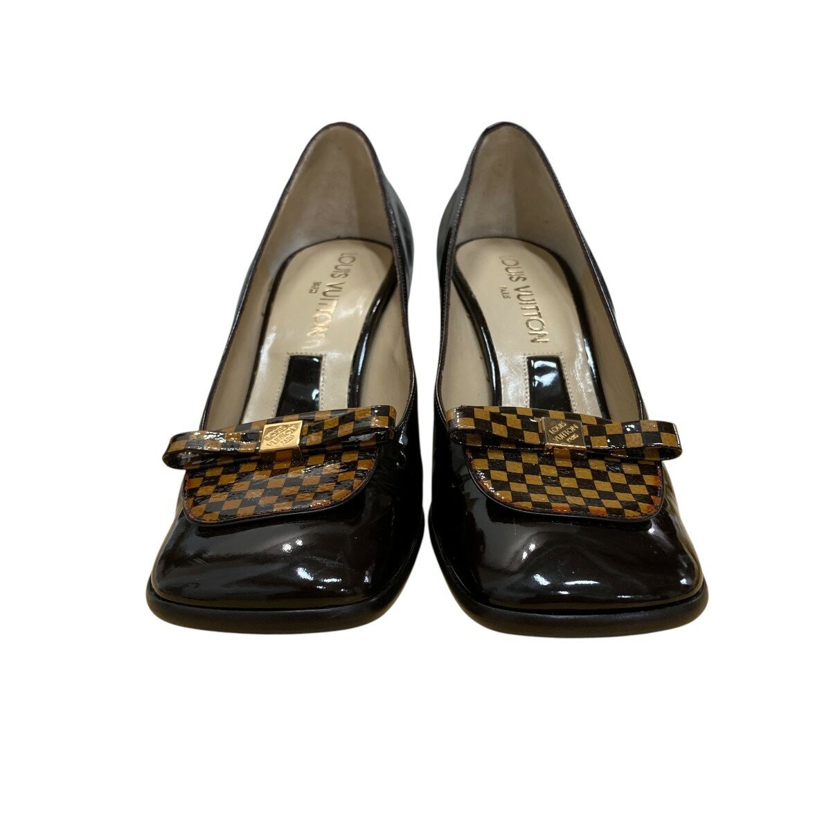 Louis Vuitton Shoes Pumps Heel EU 37 US 7 Brown Authentic thumbnail 2