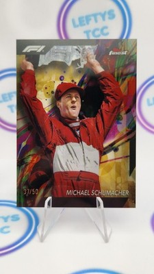 2024 Topps Finest Formula 1  #98 Michael Schumacher - gold common /50