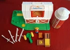Vintage Fisher Price 1990 Family Farm Barn, Silo, W/ Sound  & Some Accessories