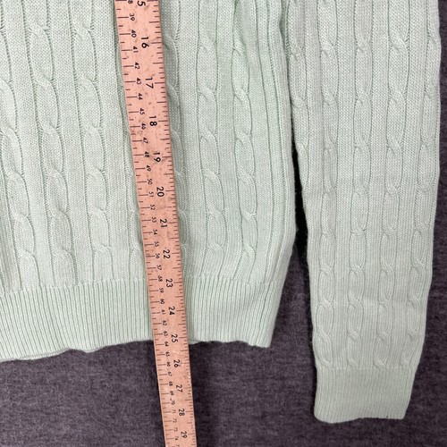 Suéter J Crew para Mujer XL Verde Menta Mezcla de Lana Acogedor Academia Escuela Niña E5032 - Imagen 4 de 10