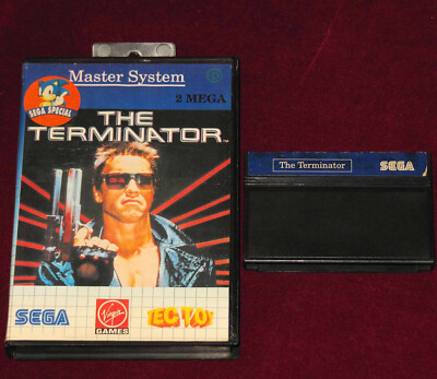 SEGA MASTER SYSTEM - THE TERMINATOR TEC TOY SONIC BOXED GAME BRAZIL PORTUGUESE