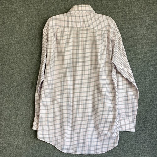 Van Heusen Shirt Mens Size 41 Classic Check Long Sleeve Relaxed Easycare Comfort - Picture 2 of 17
