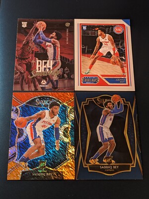 (4) Saddiq Bey 2020-21 Select SHIMMER PRIZM Rookie Card #79 RC Pelicans