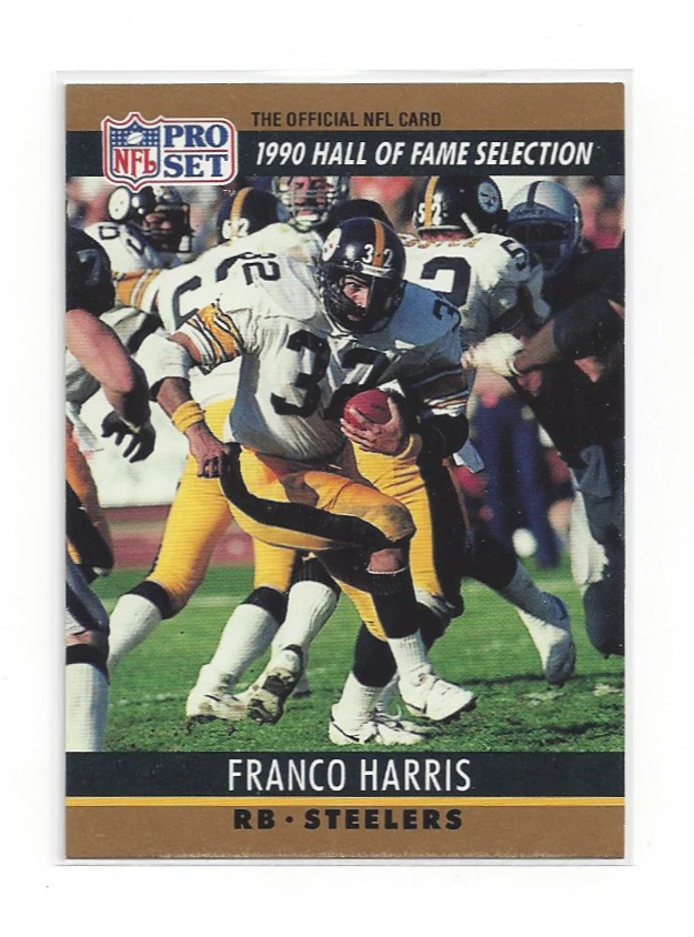 Franco Harris 1990 Pro Set #25 NFL HOF Induction Card Pittsburgh Steelers