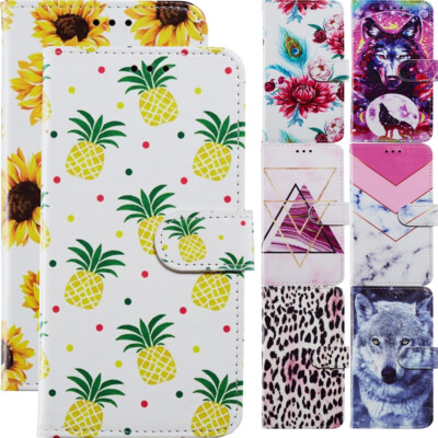 Hülle für iPhone 16 Pro 16 15 14 13 12 11 8 7 Leder Flip Wallet Case Handyhülle