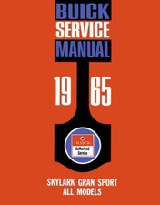 1965 Buick Skylark Gran Sport Factory Shop Service Manual