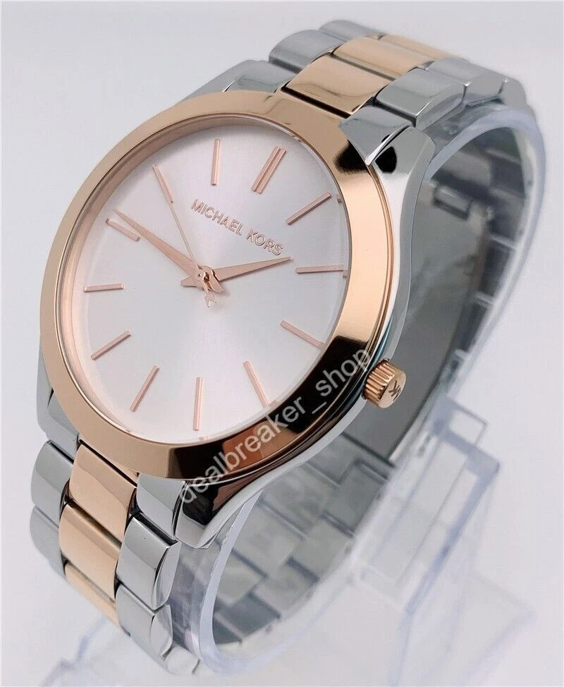 Michael kors two 2024 tone ladies watch