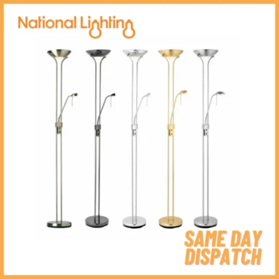 NATIONAL LIGHTING MARCUS Floor Lamp Mother and Child Double Dimmer for Living Room 180cm