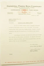 1933 Lamson Goodnow General Fibre Box Co Springfield MA Ephemera P1631C