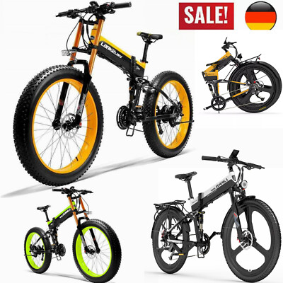 26 Zoll E Mountainbike 1000W Elektrofahrrad 48V 17.5AH EBike 40km/h Klapprad MTB
