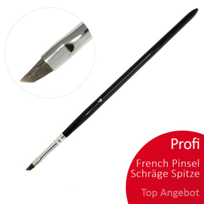 Profi French Nageldesign PINSEL schräg Gr.4 Frenchliner Modellage Naildesign