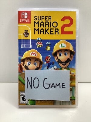 *NO GAME CASE ONLY* Super Mario Maker 2 (Nintendo Switch, 2019)