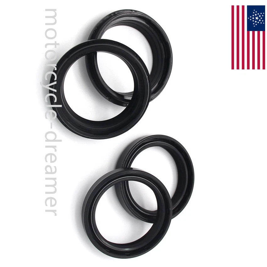 For Kawasaki Fork Dust Wiper Seals Kit VN1600A 2003-2008 ZRX1200R 2001-2006 Foto 2 de 4
