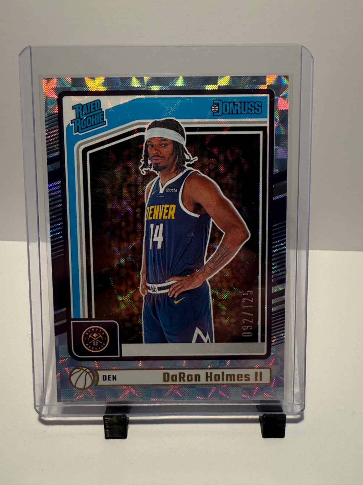 Rated Rookie DARON HOLMES II 2024-25 Donruss Hyper #213 RC 092/125