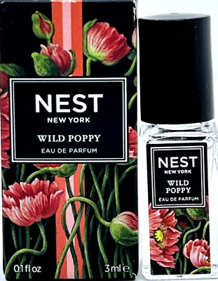 NEST WILD POPPY EAU DE PARFUM MINI ROLL-ON FOR WOMEN 0.1 Oz / 3ml TRAVEL SIZE!!!