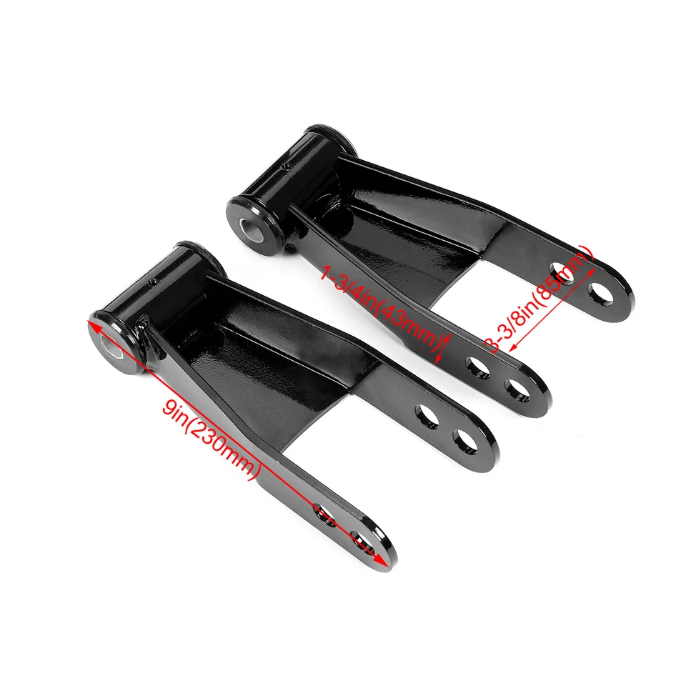 4'' Rear Shackles+Hangers Drop Kit For 99-2003 04-06 Chevy Silverado GMC Sierra - Image 4 of 4