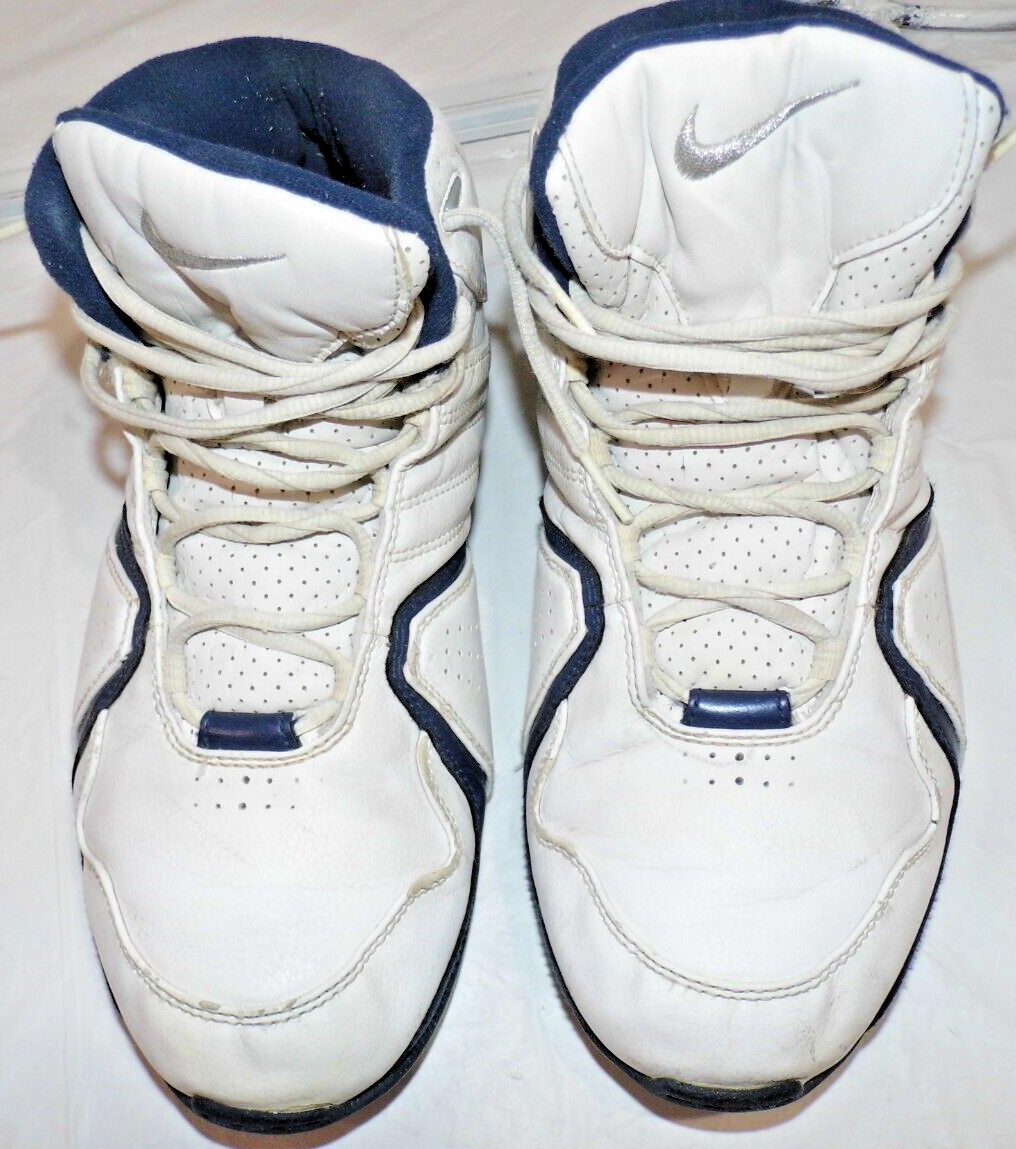 Vtg 2006 Nike Air Force Mid White/ Blue Basketball 313531  display picture 1
